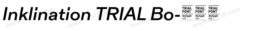 Inklination TRIAL Bo字体转换